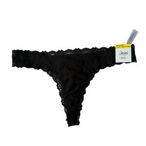Jenni Black Lace Thong Size Medium